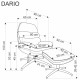 Крісло Dario з підставкою для ніг – зручність та стиль для вашої вітальні