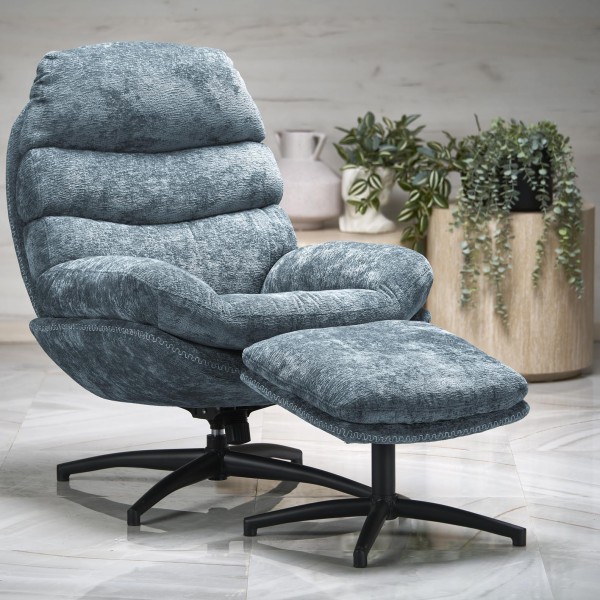 Крісло Dario з підставкою для ніг – зручність та стиль для вашої вітальні