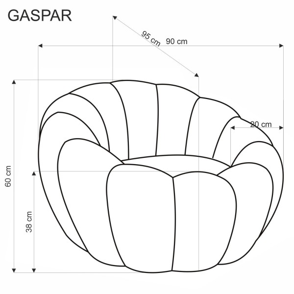 Крісло для відпочинку Gaspar – зручне та стильне крісло для вашої оселі