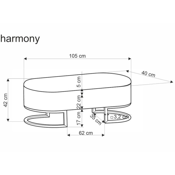 Банкетка Harmony – стильний аксесуар для вашої спальні
