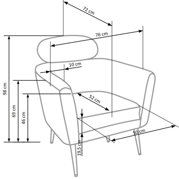 Крісло для відпочинку Melisa - комфорт і стиль у вашій оселі