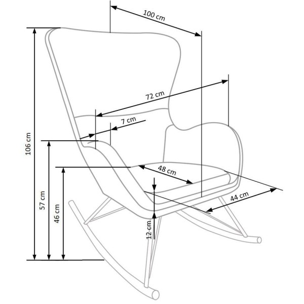 Крісло-качалка Liberto 3 – комфортабельне рішення для вашої вітальні