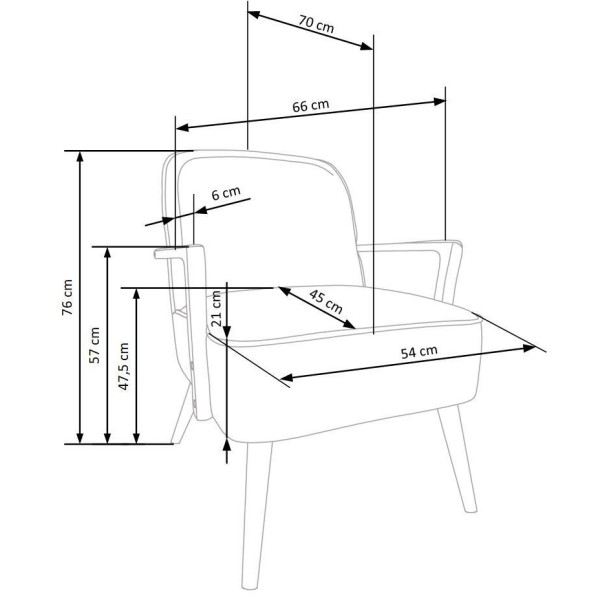 Крісло Pastore - М'яке крісло для дому та кафе