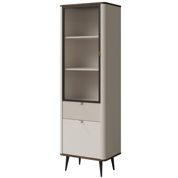 Вітрина вузька висока Marly 3 – Сучасна мебля для вітальні
