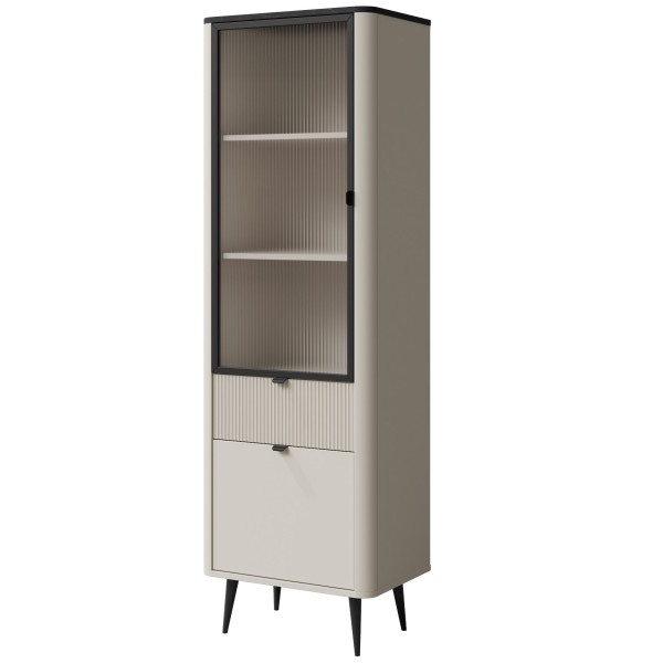 Вітрина вузька висока Marly 3 – Сучасна мебля для вітальні