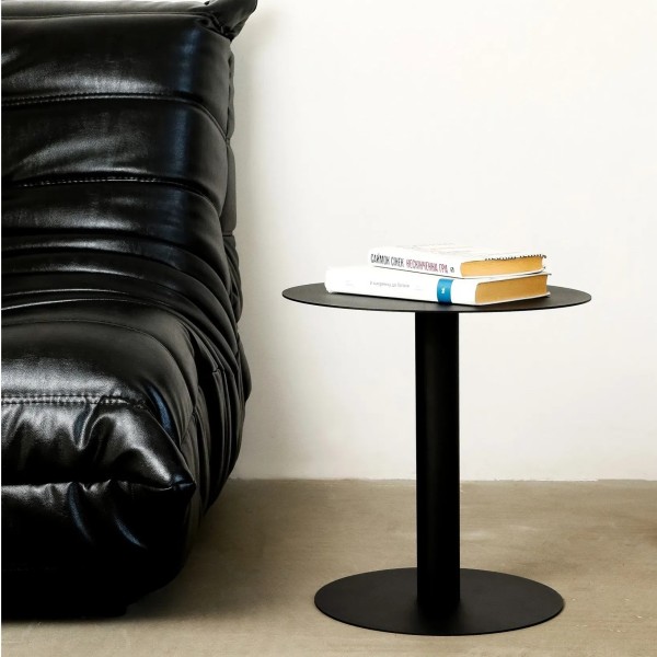 Столик журнальний Disco H - круглий металевий столик для вашої вітальні