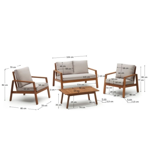 Комплект садових меблів Frares – елегантність і комфорт на вашій ділянці