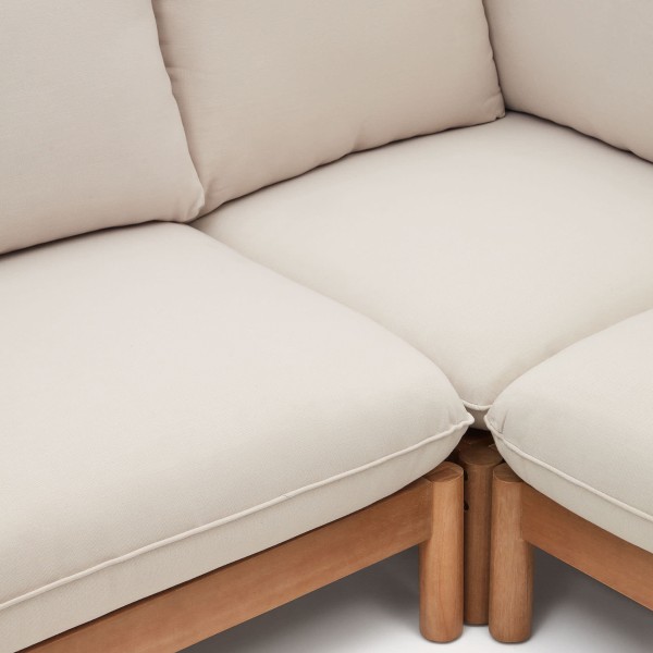 Комплект садових меблів Sacova: кутовий диван та столик