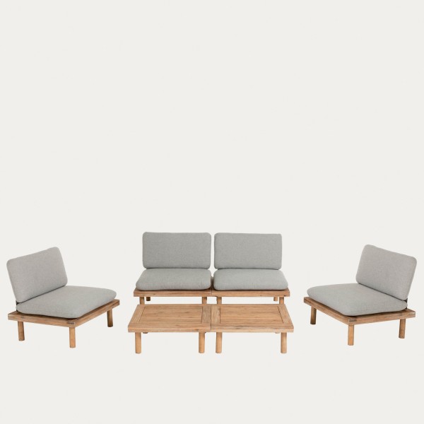 Комплект садових меблів Viridis 4 крісла + 2 столика