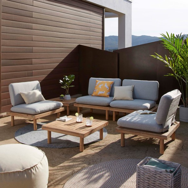 Комплект садових меблів Viridis 4 крісла + 2 столика