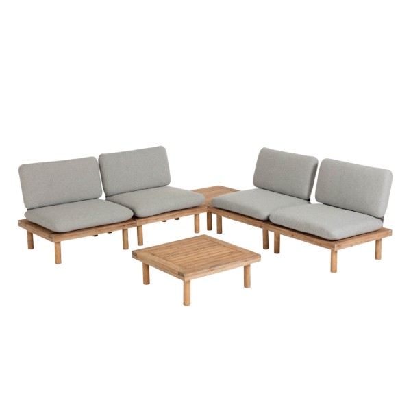 Комплект садових меблів Viridis 4 крісла + 2 столика