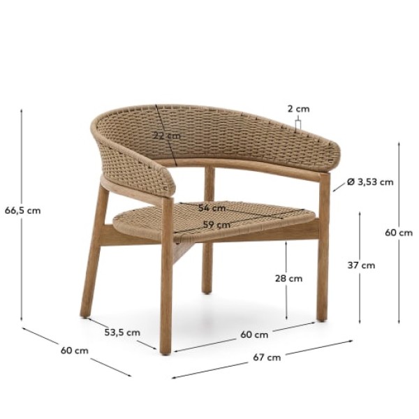 Крісло Arinella — стиль і комфорт для вашого саду