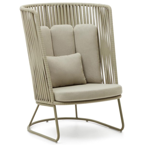 Крісло Saconca з високою спинкою – комфорт та стиль для вашого саду