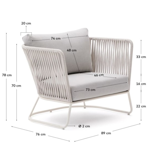 Крісло Saconca – комфорт для вашого саду та вулиці