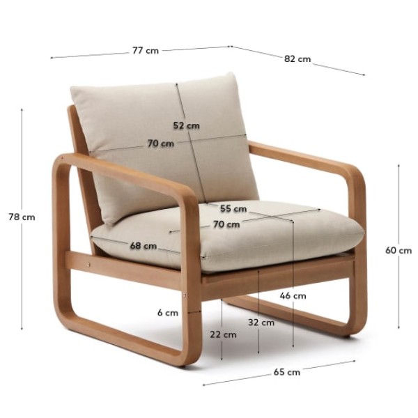 Крісло Sacaleta – комфорт та стиль для вашого саду