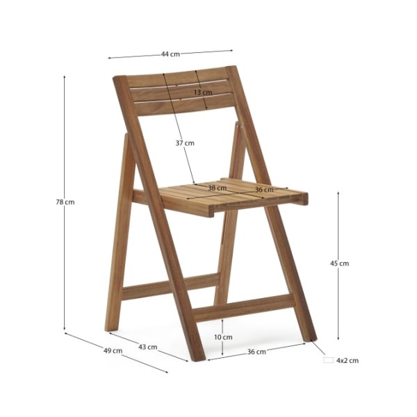 Стілець складаний Sadirar з масиву акації