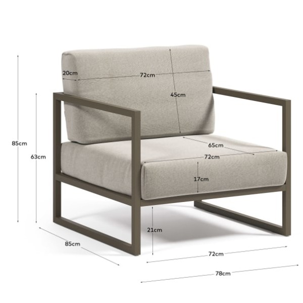 Крісло Comova — Стиль та комфорт для вашого саду