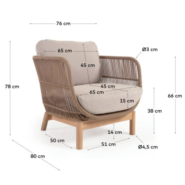 Крісло Catalina для саду – комфорт і стиль на вашій ділянці