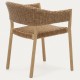 Стілець Pola - Садовий стілець з масиву дерева та синтетичної лози