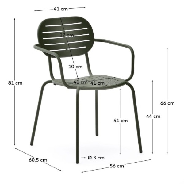 Стілець Brai з підлокітниками