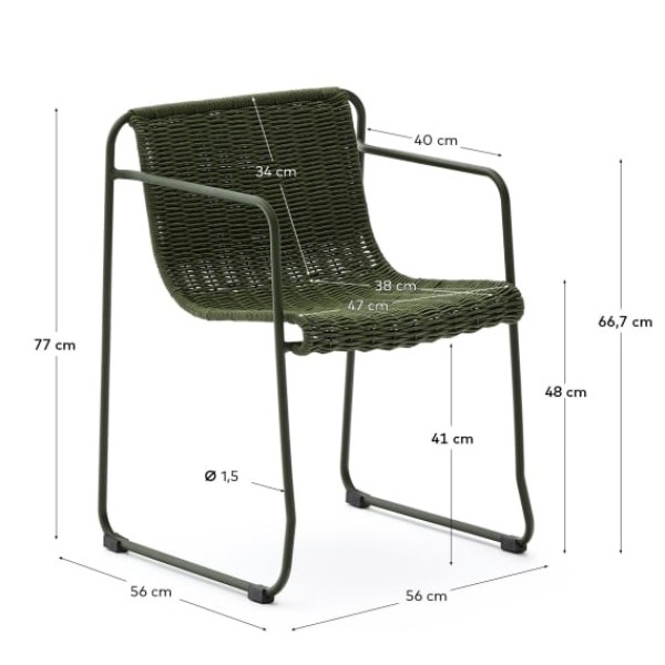 Стілець Maurina — стильне рішення для вашого інтер'єру та саду