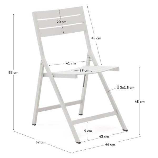 Стілець розкладний Torreta — Елегантний стілець для саду та кухні
