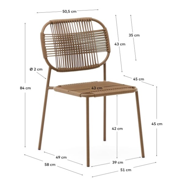 Стілець Talaier - комфорт та стиль для вашого інтер'єру та саду