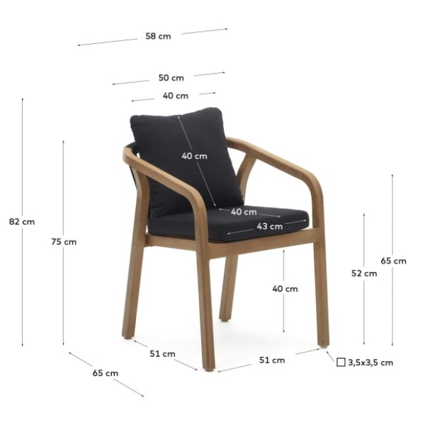 Стілець Malaret – Стильний та зручний вибір для вашого саду та кафе