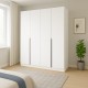 Шафа розпашна ШР 4 білий – стиль та функціональність для вашого дому