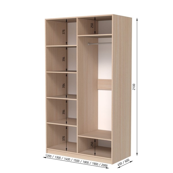 Шафа розпашна ШР 4 білий – стиль та функціональність для вашого дому