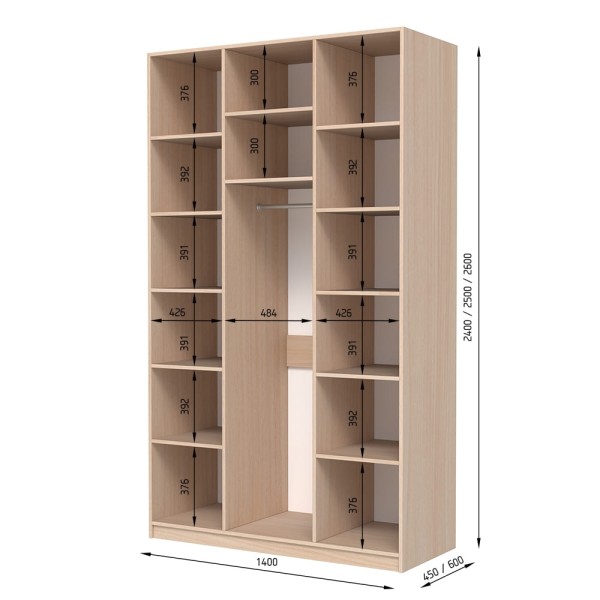 Шафа розпашна ШР 6 mix – стиль та функціональність для вашого дому