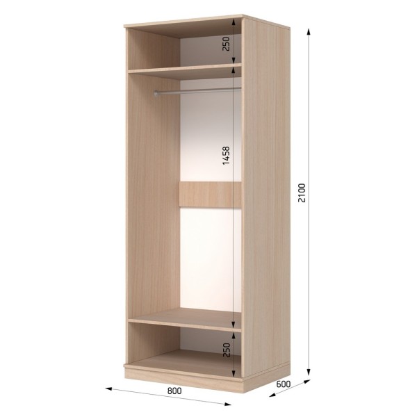 Шафа розпашна ШР 1 МДФ для спальні та передпокою