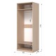 Шафа розпашна ШР 1 МДФ для спальні та передпокою