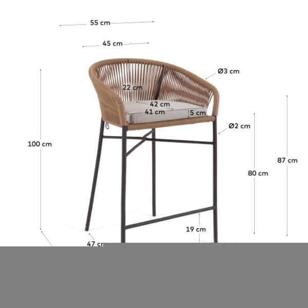 Барний стілець Yanet – стиль та комфорт для будь-якого інтер'єру