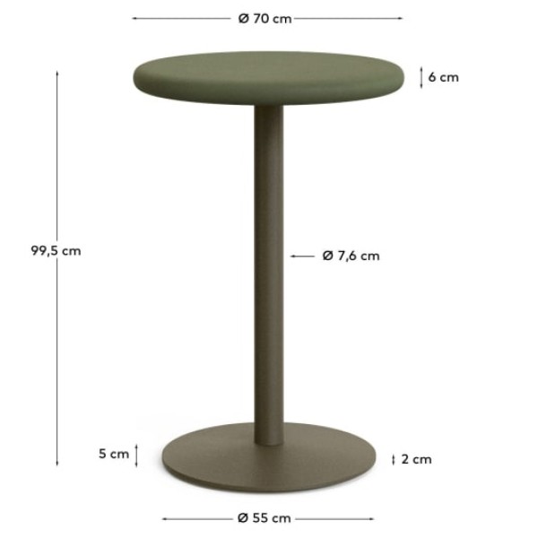 Круглий стіл Esilda для вулиці та саду