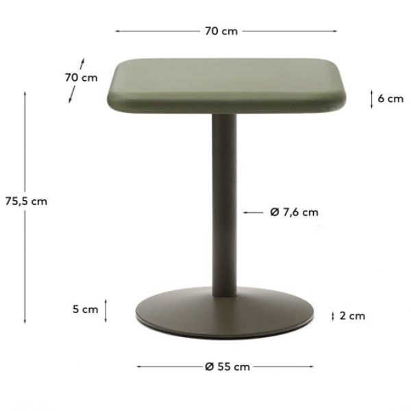 Стіл Esilda - стильний стіл для кухні та вулиці