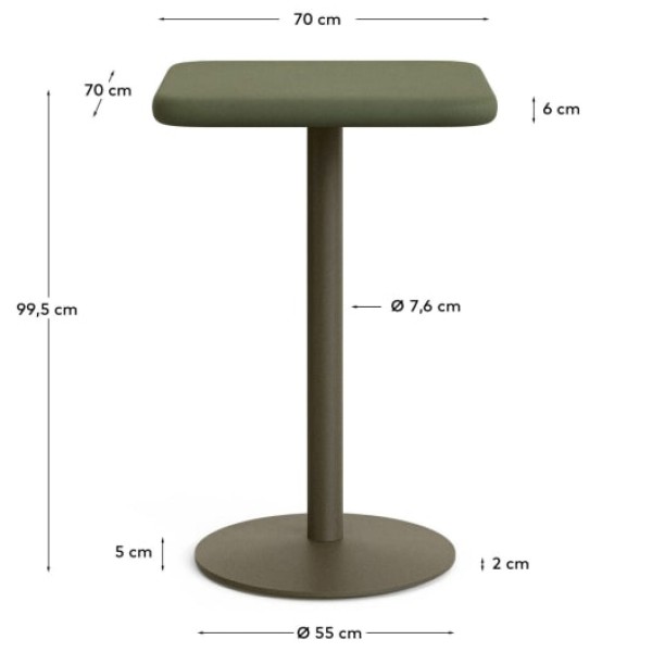 Стіл Esilda - стильний стіл для кухні та вулиці