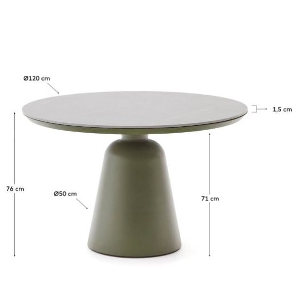 Круглий стіл Tudons для вулиці та кафе