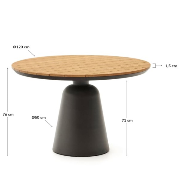 Круглий стіл Tudons для вулиці та кафе