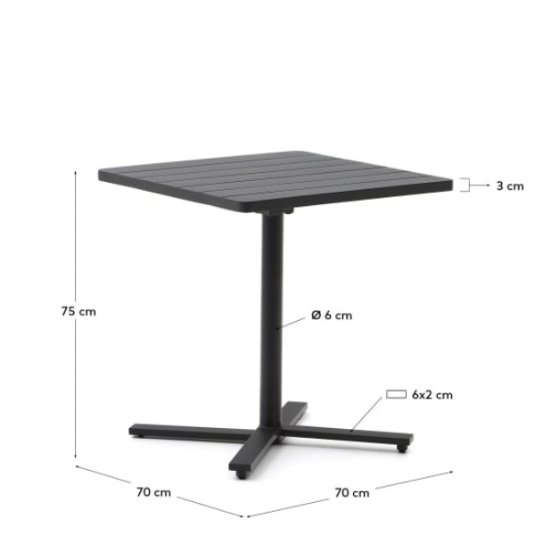 Складаний стіл Torreta на хрестовині