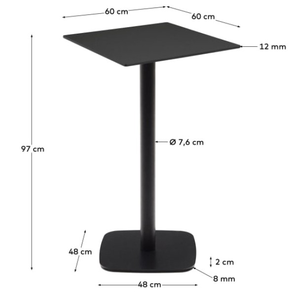 Барний стіл Dina для кафе та саду