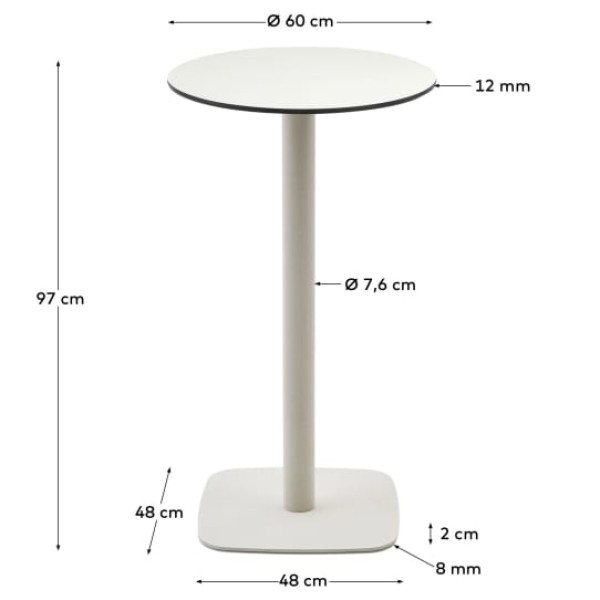 Барний стіл Dina круглий — стиль та комфорт для вашого інтер'єру