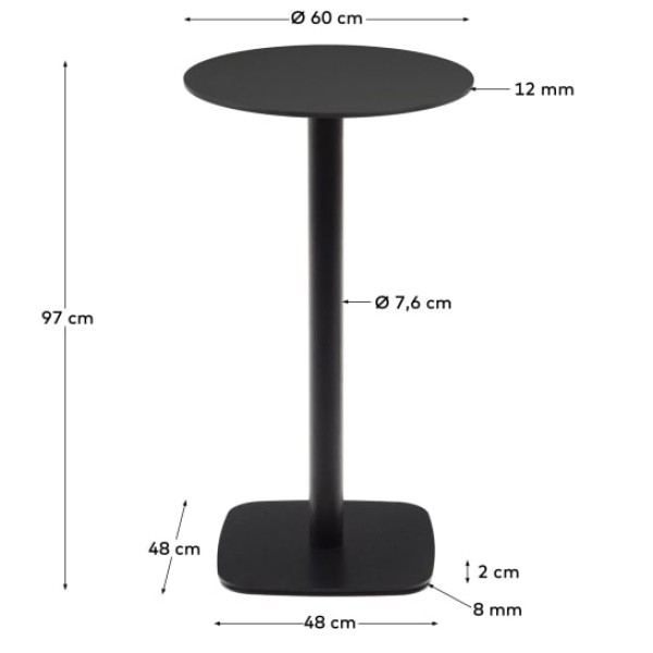 Барний стіл Dina круглий — стиль та комфорт для вашого інтер'єру