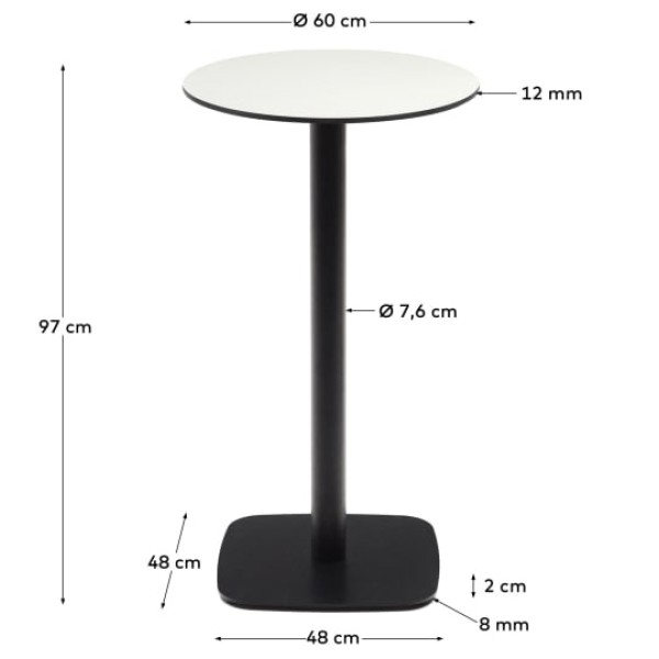 Барний стіл Dina круглий — стиль та комфорт для вашого інтер'єру