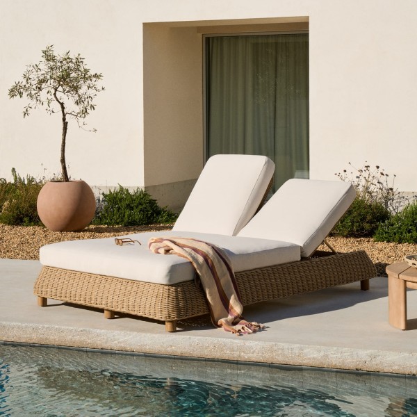 Подвійний шезлонг Meria для саду та вулиці