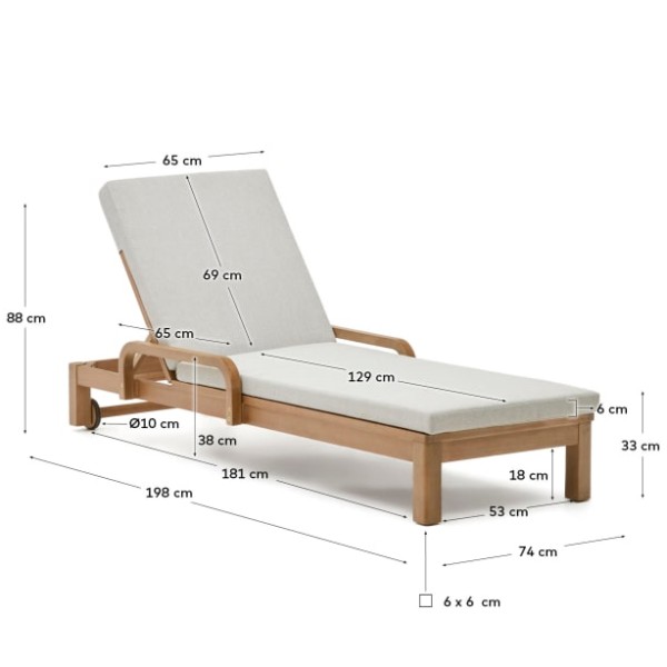 Шезлонг Sonsaura - комфорт та стиль для вашого саду