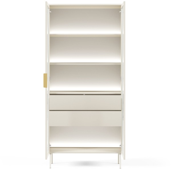 Вітрина висока Lumi 2D2S/91 з підсвіткою