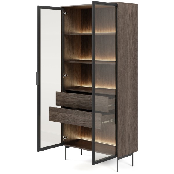 Вітрина висока Lumi 2D2S/91 з підсвіткою