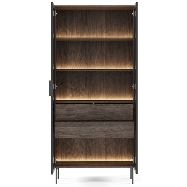 Вітрина висока Lumi 2D2S/91 з підсвіткою