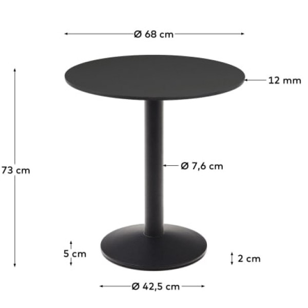 Стіл Dina круглий з круглою основою - стиль та зручність для будь-якого інтер'єру